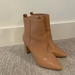 Tan booties